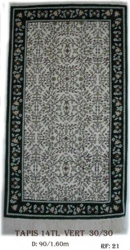 Tapis 14TL 12C  Nouée à la Main Pure Laine  tapis 30/30 (90 mille nœuds)   